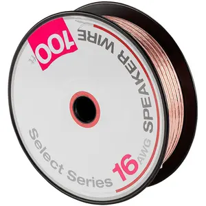 Deco Gear 100ft long 16 AWG Speaker Wire