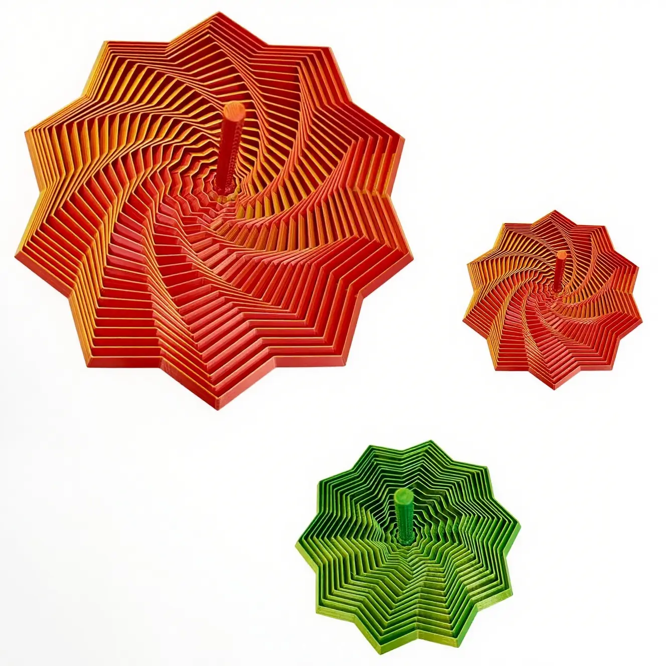 Fractal Hexagon 3D Star Stress Toy, Pull Out Christmas Hat Shape, Anti-Stress Sensory Cube, New Rotating Spiral Handle, Office Desk Use, Stress Relieving Accessory, Stress Relieving Tool, Stress Relief Model, Stress Relief Sculptures