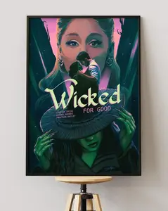 [Sale Off Up To 50%] [Unframe] Wicked For Good (2025) Illustrated Film Poster