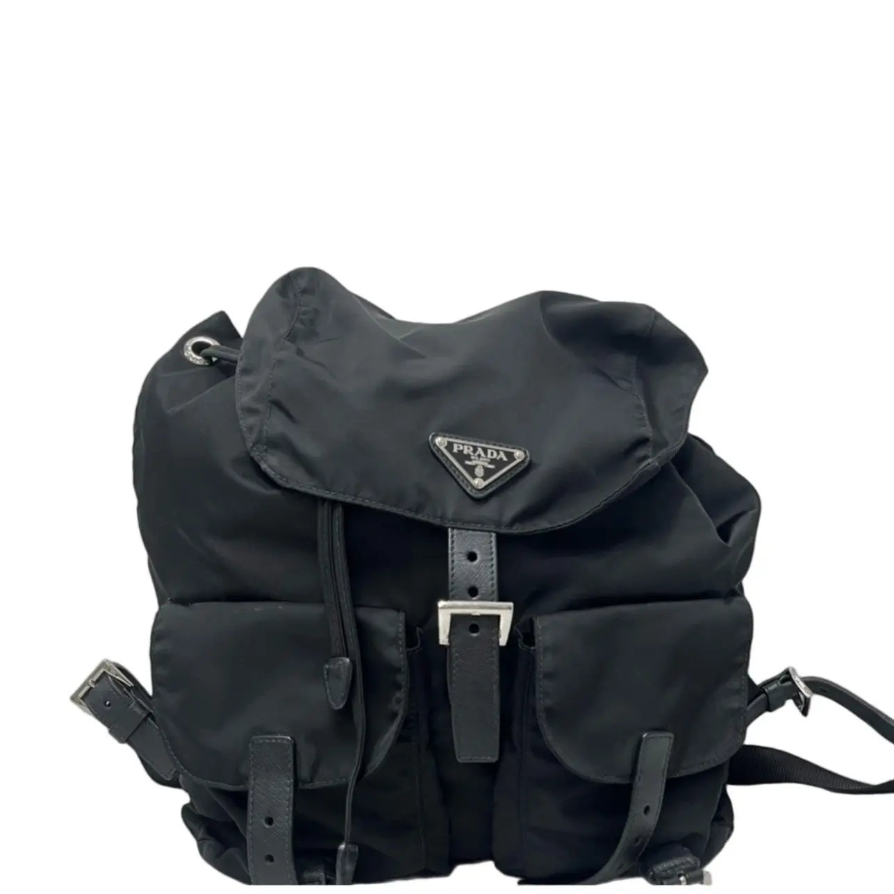Pre-owned PRADA Backpack Nylon Black (hi102126a4r) [Shanghai]