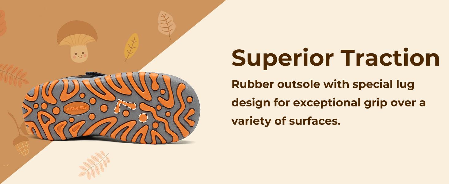 Mishansha Kids Hiking Boots Toddler Girls Boys Hiking Shoes Water-Resistant Anti-Collision Non-Slip Athletic Outdoor Trekking Boots