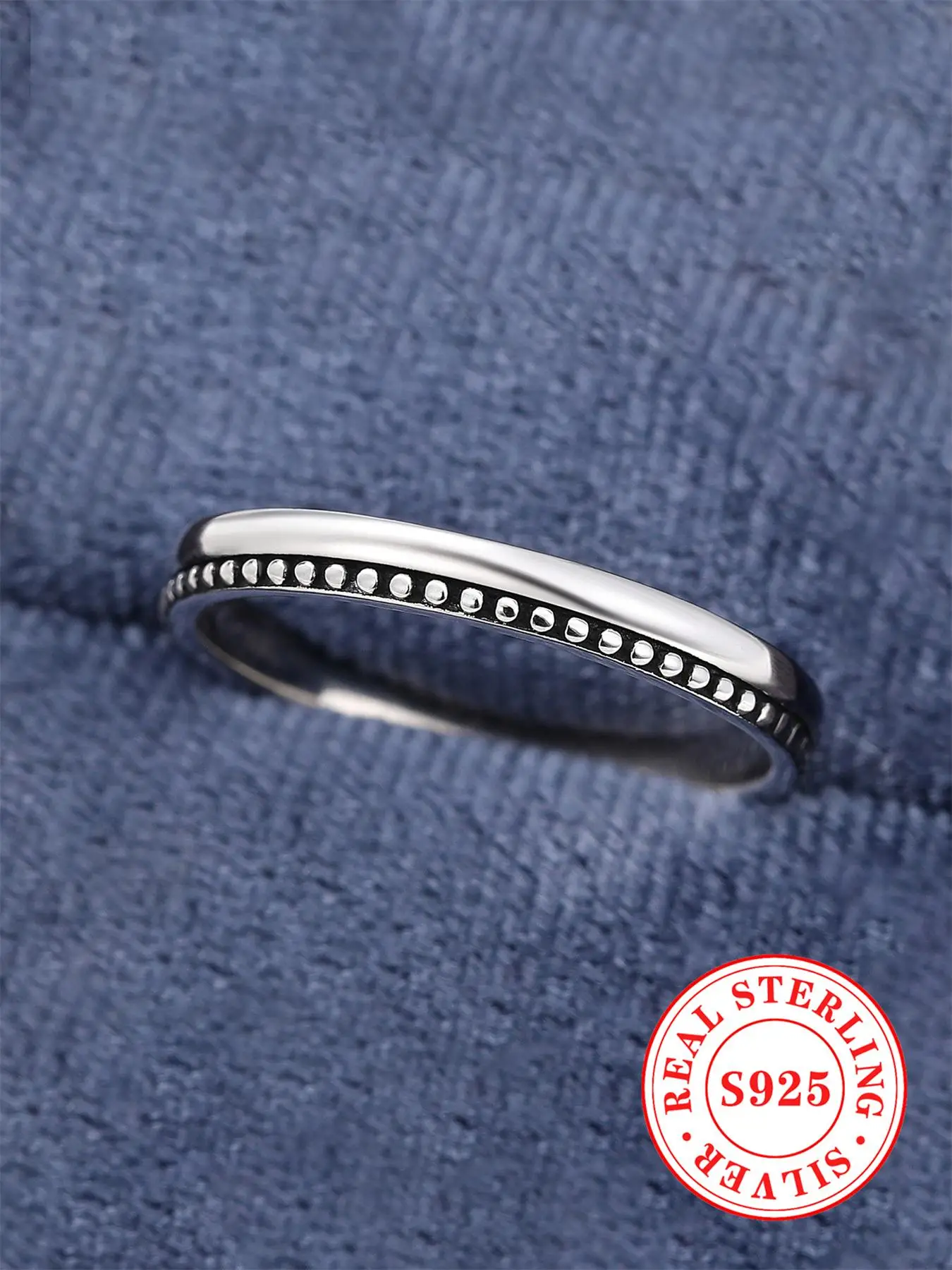 925 Sterling Silver Simple Plain Ring, Elegant All-match Jewelry for Girls Gift, Female Classic Fashion Accessories for Daily Wear