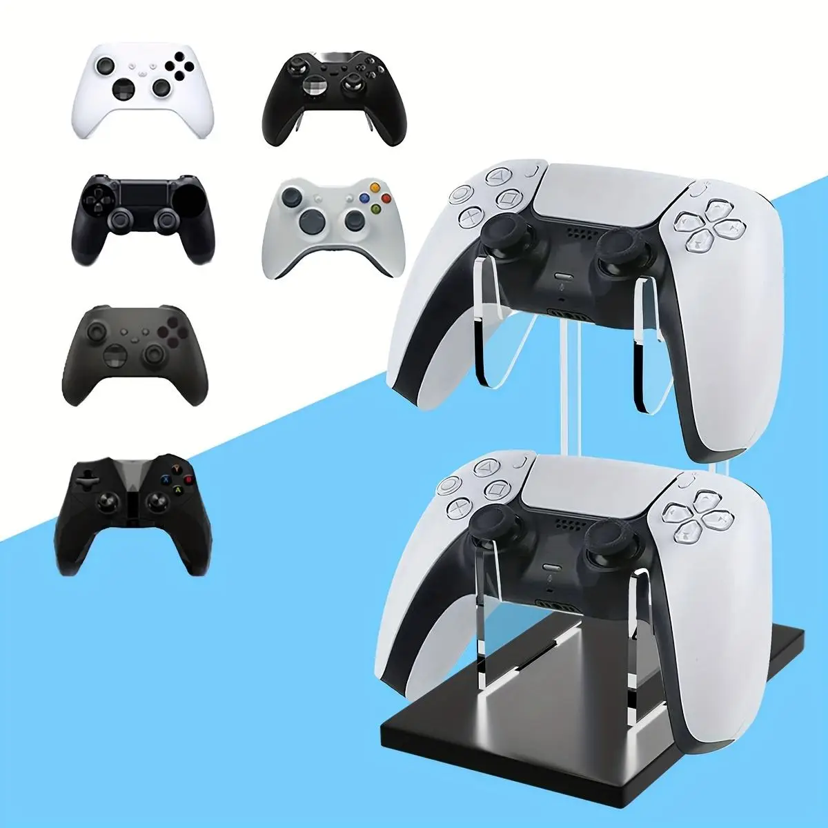 Double Layer Game Controller Holder Storage Rack, Controller Display Stand, Console Accessories for Home & Office, Gaming Accessories, Gaming Stuff, G