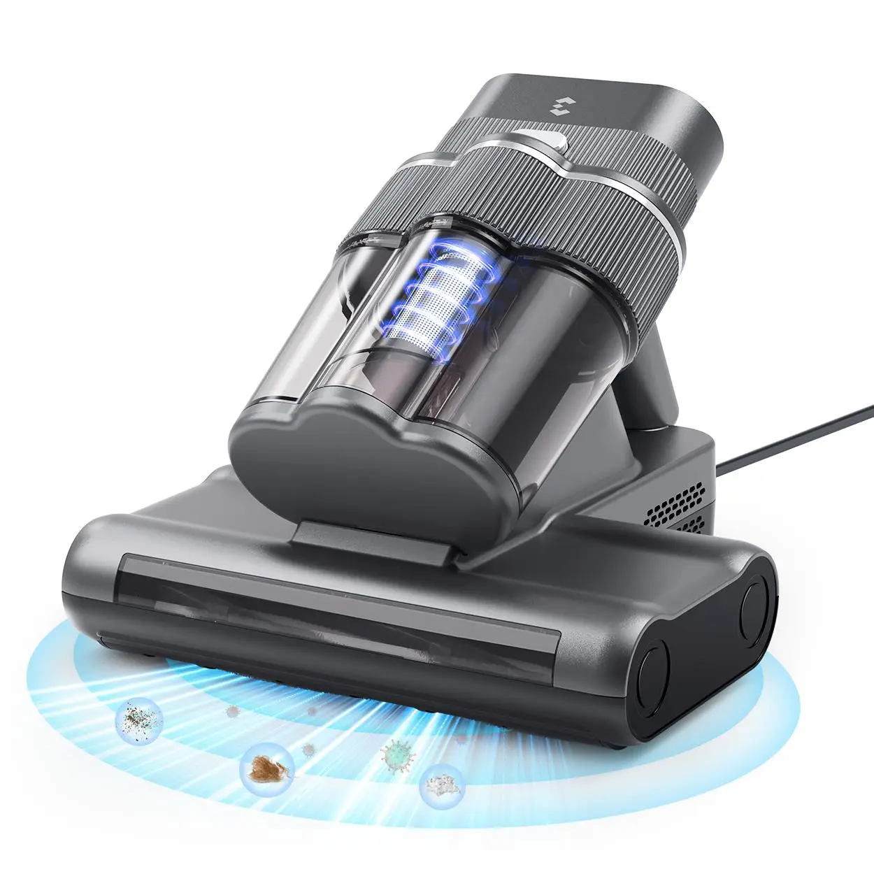 EASYERA 20Kpa Mattress Vacuum Cleaner,Anti-allergen Bed Vacuum Cleaner with UV-C Light & Heating, Handheld Vacuums for Dust & Pet Hair Cleaning, Appli