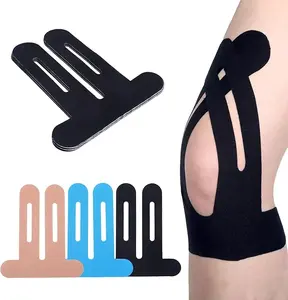 Tape For knee pain Precut Kinesiology Knee Tape 20pcs Hypoallergenic Athletic for Knee Pain Knee Tape for Knee Pain Relief Pre Cut Knee Support & Stability, Pain Relief – Breathable professional sport original cotton  Knee Tape