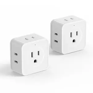 Multi-outlet Extension Cord, 5-in-1 Wall Outlet Extension Cord, Universal Outlet Adapter Socket, Multiple Plug Outlet Adapter for Home Office, Summer Essentials, Portable, Socket Adapters, Power Socket Extender