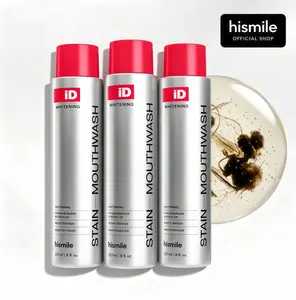 3 Piece Hismile iD Stain Whitening Mouthwash for White Teeth RL, Freshens Breath with Essential Oils 237ml Daily