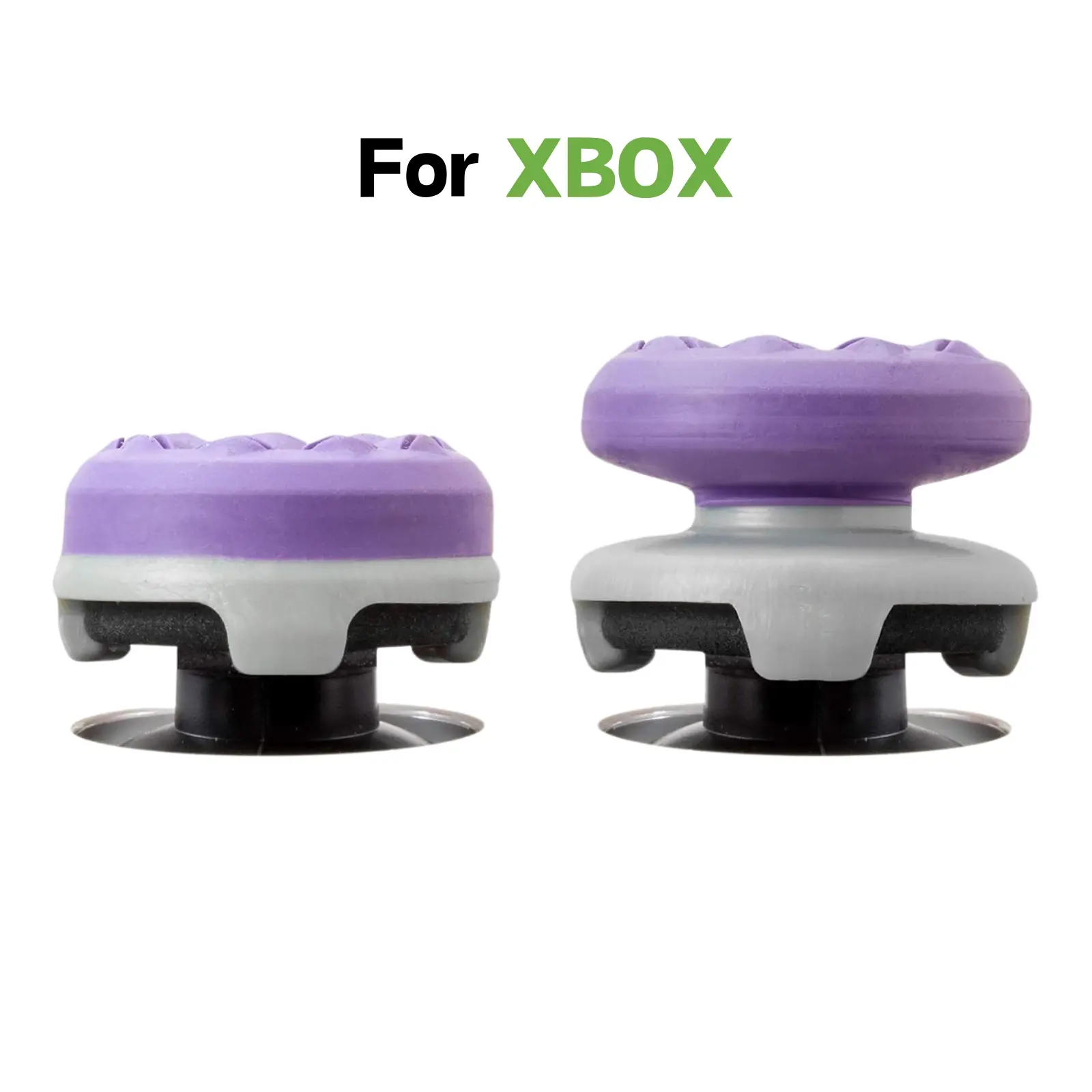 Aim Boost Thumbsticks for Xbox Gaming Controller - 1 High-Rise, 1 Mid-Rise (Mixed Heights, 6.5mm Variations), Textured Rubber Non-Slip Grips, Precision Control, Comfort Fit Enhancer, Console Accessory for Sports & Action Games Smartphone Purple, 1 High-Ri