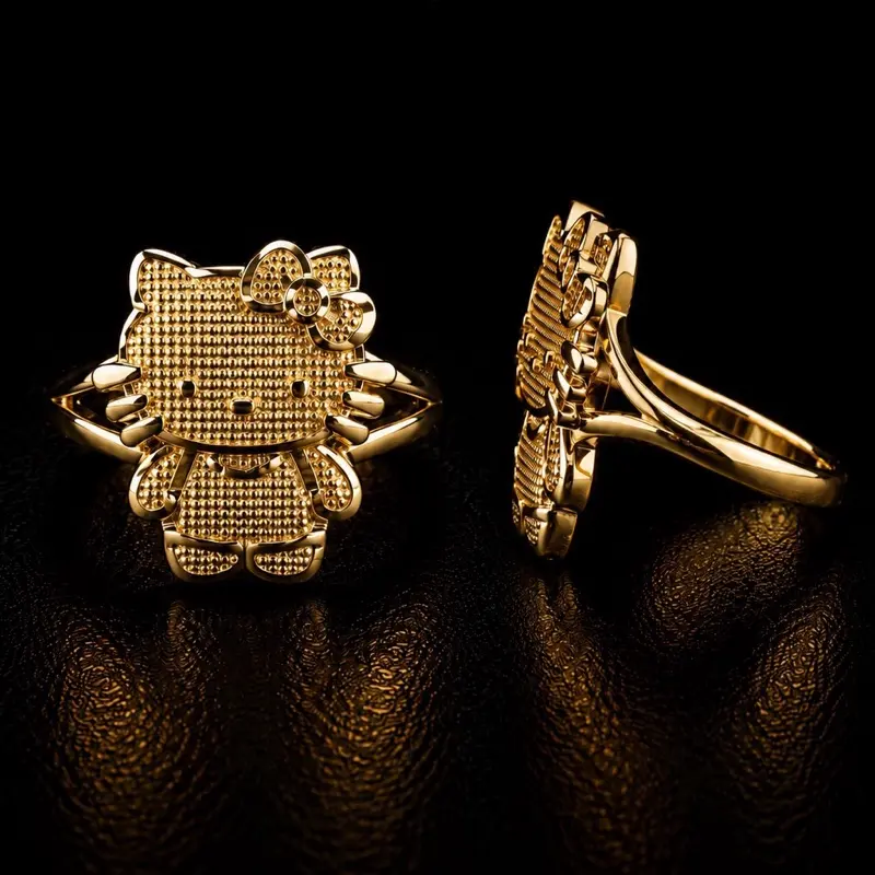HK GOLD-PLATED RING