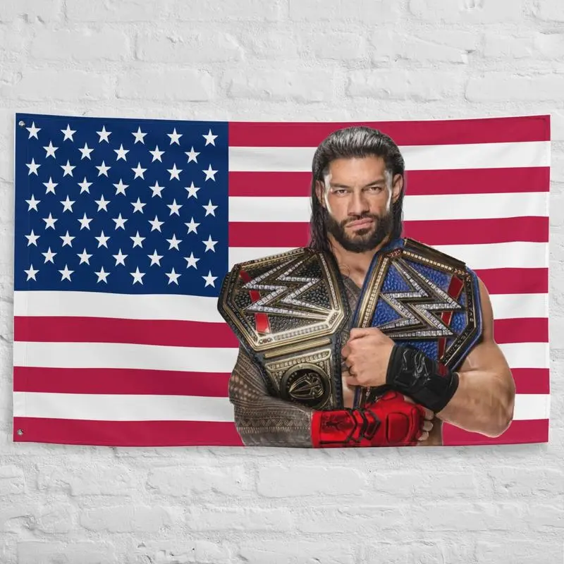 Roman Reigns WWE Superstar Tapestry - 40in*60in Wrestling Wall Art, Indoors Home Decor, Home Supplies