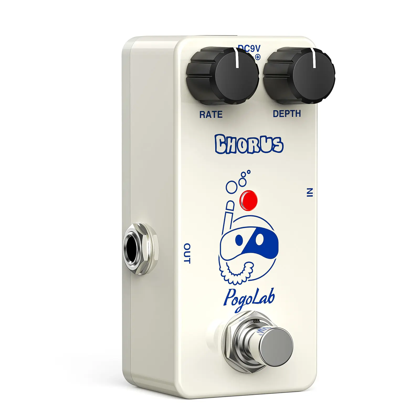 POGOLAB Chorus Pedal, Chorus Guitar Effect Pedal, Mini Analog Chorus Pedal, with True Bypass for Electric Guitar