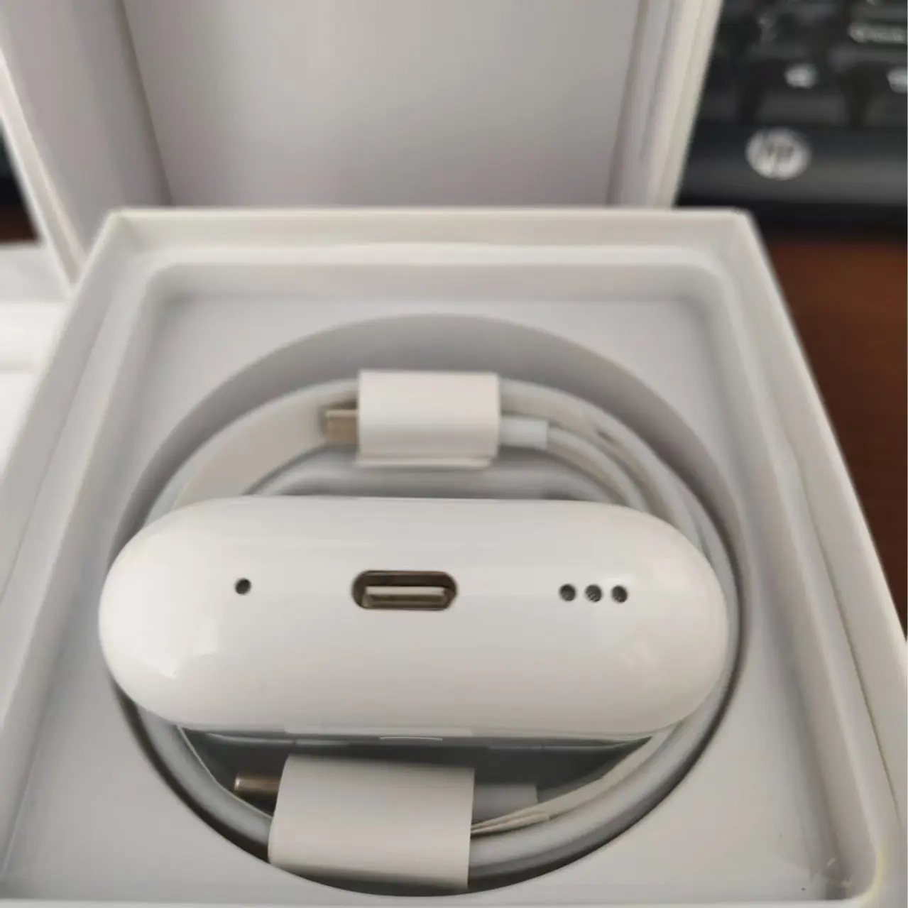 Pro2 C-type Wireless Headphone Bluetooth Earphone In Ear Tws GamingSports Headphones Air Smartphones Noise Cancellation, Wireless Bluetooth Headphones, Touch Control, Stereo Sound with Mic in Ear Compatible with All Phones - White