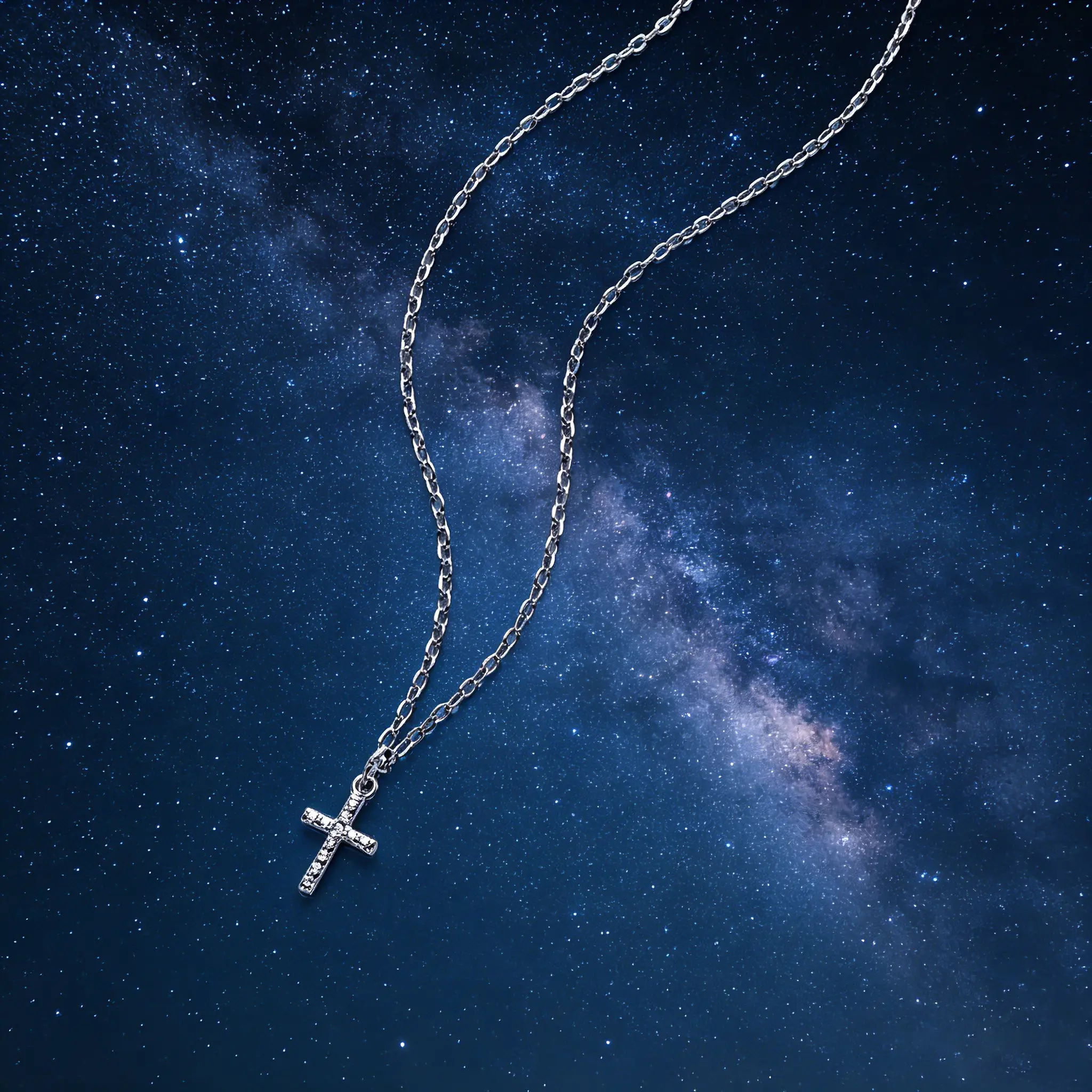 Women's Minimalist Fully Encrusted Gold-Plated Zircon Cross Necklace - 15.7in + 1.96in Adjustable Fit, 5cm Extender Chain, 1.40g Christian Jesus Crucifix Pendant with Bible Charms, Spiritual Jewelry Ideal for Communion, Valentine’s Day Gifts, 40Cm Main Ch