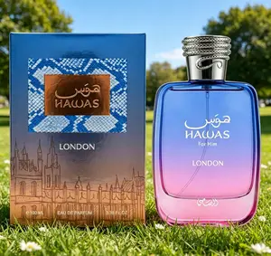 Hawas For Him London EDP Spray 100ml Men Long Lasting Fragrance Rich Spicy Fruity Floral Amber Scent Elegant Masculine Daily Business Party Perfume