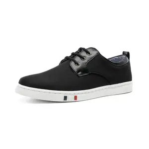 BRUNO MARC Men's Decorated Closed Padded Fabric Casual Trainers - Lace-Up Sneaker Footwear for Runner, Walking, All-Season Athletic Use
