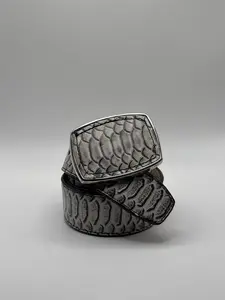 Belt- White Snake Design (Print)