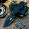 Compact Portable Outdoor Straight Knife with Sheath, 5Cr15MoV Steel Blade, Nylon Fiber Handle, Outdoor Camping Knives, Pocket Tool for Outdoor Camping and Fishing, Pocket Knife for Hiking, Camping Gear