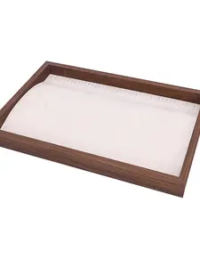 1pc Necklace Display Tray Bracelet Storage Plate Chain Pendant Beaded Wristband Jewelry Dish Stall Display Reading Tray