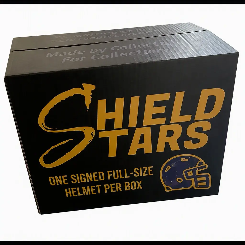 Dome -  Autographed On Field Authentic Helmet Memorabilia - Shield Stars by VO Hobby
