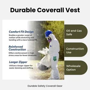 Durables Coverall Work Safety Vest Man Workwear Plain Clothes Uniforms