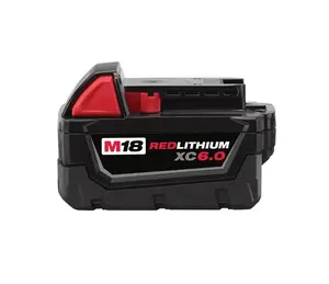 MILWAUKEE 48-11-1860 6AH 18V M18 REDLITHIUM XC6.0 BATTERY PACK MILWAUKEE 48-11-1860 6AH 18V M18 REDLITHIUM XC6.0 BATTERY PACK