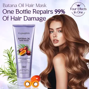 Gypsophila Batana & Rosemary Hair Mask - 4-in-1 Formula to Nourish, Strengthen, Repair & Revive Hair, Reduces Split Ends & Frizz (8.1 Fl Oz/230ml)