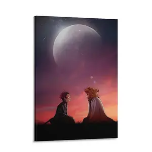 Anime Demon Slayor Poster For Kids Room Bedroom Wall Decor-Anime Lovers Posters Canvas Art Print Manga Picture For Teen Fans Girls And Boys Birthday Gifts