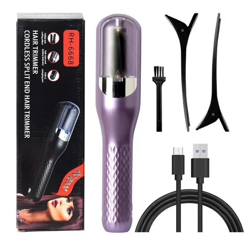 Lightweight Battery-Powered Hair Trimmers & Clippers - Cordless, Long-Life Electronic Rechargeable, Type-C Fast Charge, Professional Split End Tool for Home Haircut, Damaged Hair & Smooth, Healthy Locks