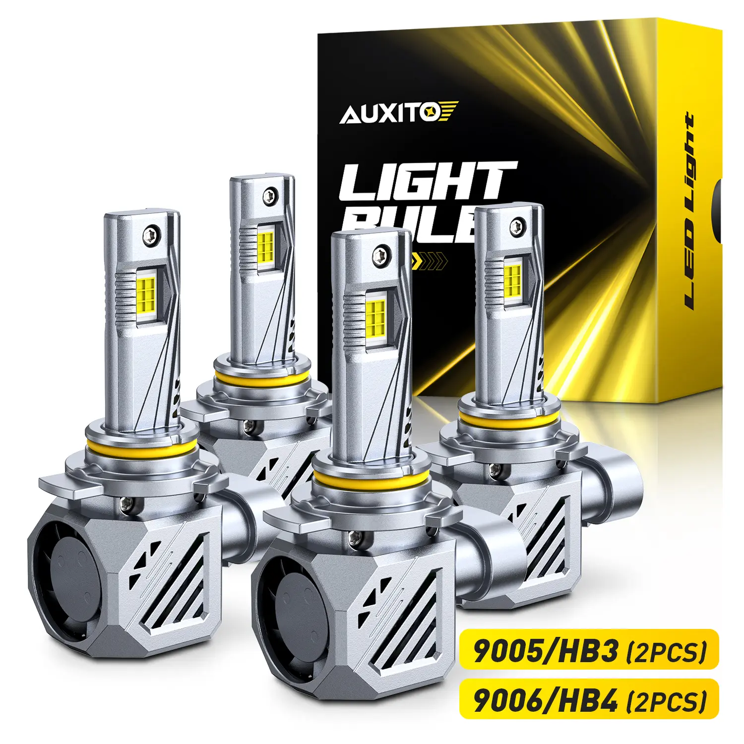 【ULTRA HEADLIGHT】For 2006-2015 Toyota RAV4 LED Headlight Bulbs -9005 High Beam+9006 Low Beam LED Bulbs,58000LM 6500K Cool White,70,000Hrs Long Service Life with Cooling Fans,No Error,CANBUS Ready,No Flickering