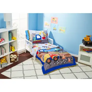 Under Construction 4-Piece Toddler Bedding Set