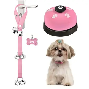 2-pack Dog Doorbell, Adjustable, Pet Outdoor Potty Training and Communication Device, Battery Free