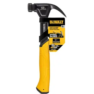212 MAIN 12 oz Steel Curved Claw Nailing Hammer, Anti-Slip Grip