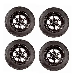 10" Werewolf Wheels and 205/50-10 LoPro Tires for Golf Carts (Set of 4)