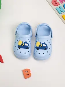 Summer New Holey Shoes, Cute Thick Sole Anti-Slip Beach Resort Pool Party Sandals, Breathable Kids Slippers, Starfish Decorated Flip Flops