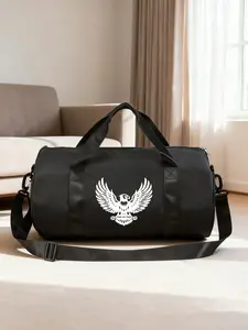 Eagle Print Large Capacity Gym Bag, Dry-Wet Separation Sports Bag, Handheld Travel Duffle Bag, Unisex Storage Bag for Fitness & Business Trip. Perfect for gym, swimming and short trips.