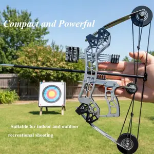 RH/LH Compound Bow Training Set with Arrow - Outdoor Hunting Shooting, Entertainment & Perfect Gift