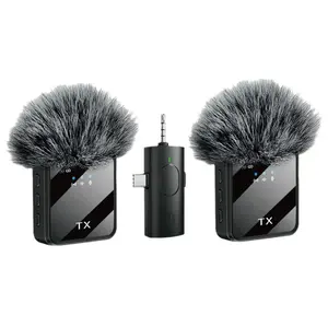 TX Wireless Lavalier Microphone - 2.4G Noise Cancelling Mic for Content Creators