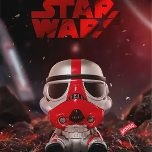 MINISO Star Wars Collection Stormtrooper Legion Icon Box Blind Box Collectible Figure Sitting Imperial Army Mini Figurine Action Figure Ideal Holiday Special Day Gift for Boyfriends Students