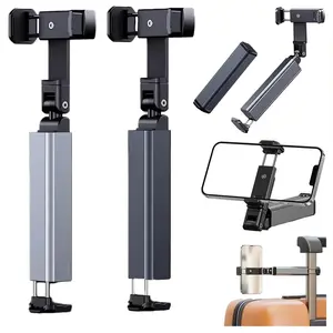 Creative Fun Phone Stand, Portable Universal Travel Flight Tray, Selfie Live Stream Handheld 360° Rotating Foldable Lazy Stand