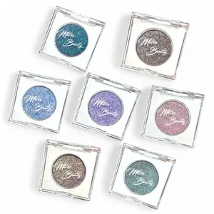 Multi-Chrome Shimmer Eyeshadow In Compact Case Glitter Palette Highly Pigmented Shades