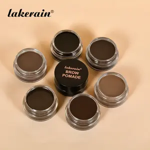 Long-Lasting Eyebrow Pomade - Highly Pigmented, Waterproof & Smear-Proof, Creamy Smooth, for Natural Hair-Like Strokes, 6 Universal Shades for All Skin Tones - Sweat-Resistant & All-Day Wear Eyebrow Makeup Products