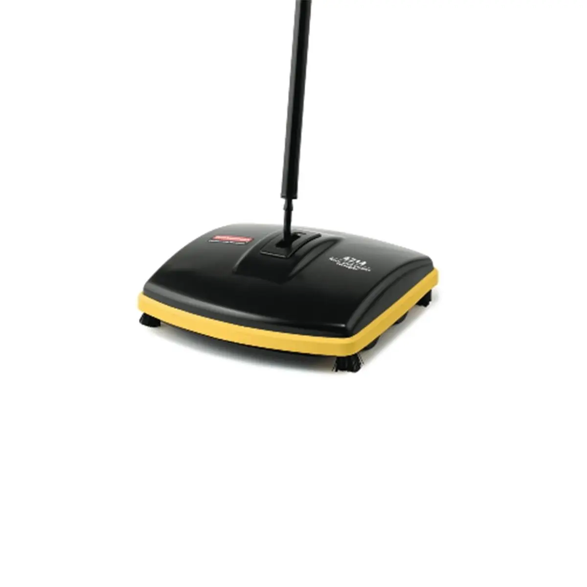 Rubbermaid Commercial-Grade Push Sweeper Cleaning Brooms - Upgraded Durable Construction, Ergonomic Handle, Low-Profile Space-Saving, Easy-Open Dual Debris Bins for Floors & Carpets (Home Care Supplies)