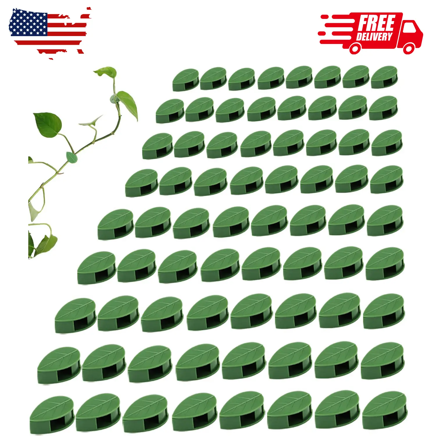 72 Pcs Plant Climbing Wall Fixture Clips