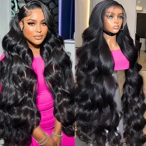 [30“=$99] Yilike 13x6 Lace Front Wigs Human Hair Wig 180% Density Body Wave Lace Front Wigs Human Hair Pre Plucked 13x6 HD Lace Frontal Wigs Human Hair for Black Women Glueless Wigs HD Transparent Lace Frontal Wigs Human Hair with Baby Hair