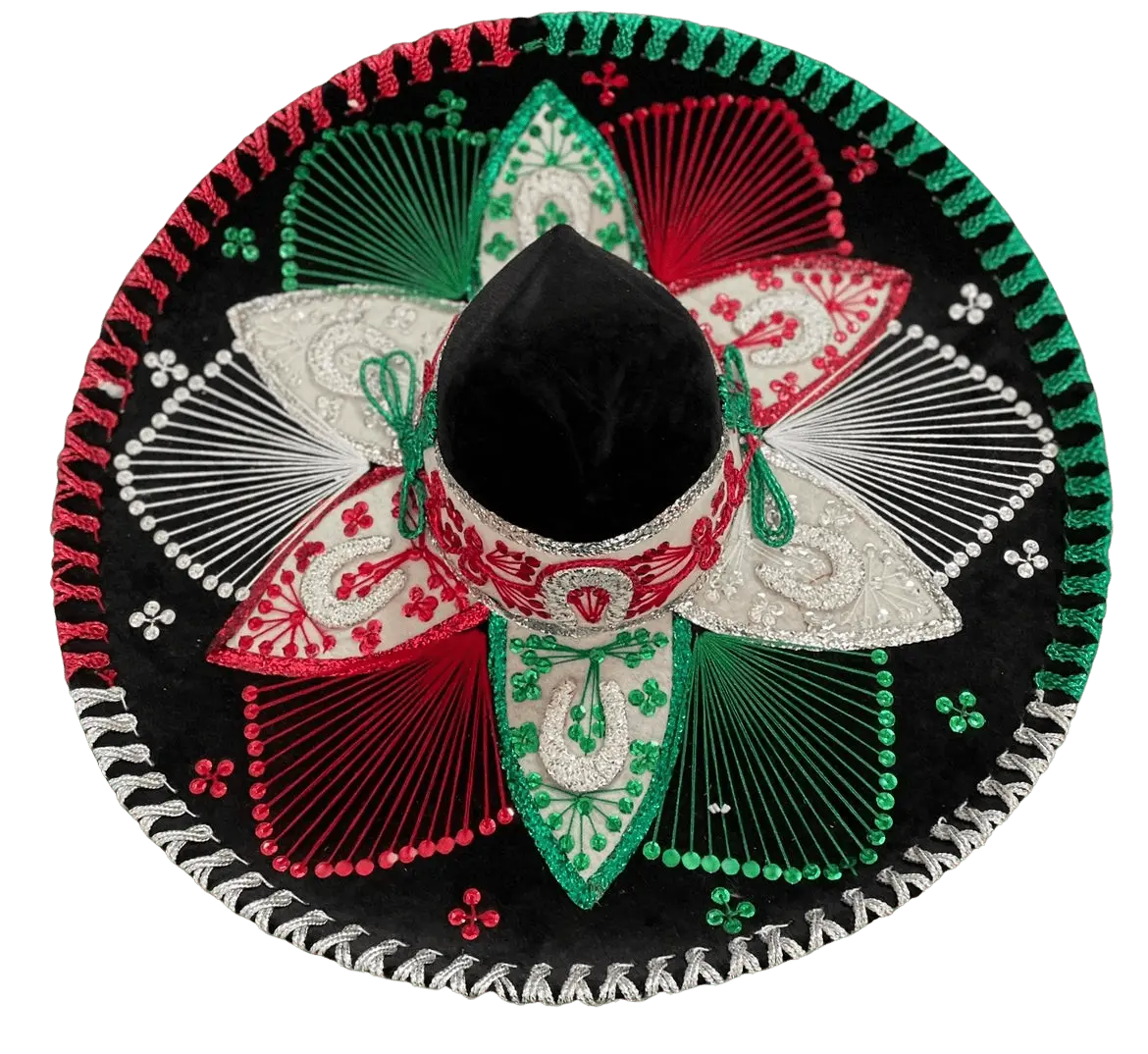 Unisex Sombrero Charro Mariachi One Size Fits Most Adults