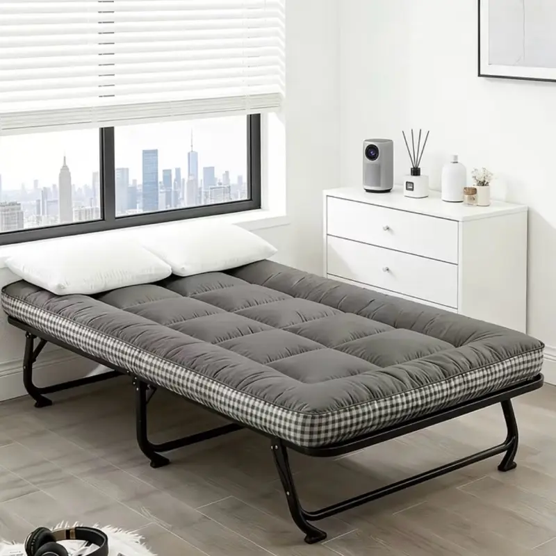 A Thick, Foldable Mattress for a Double Size Bed, Suitable for Bed Frames, Bedrooms, Guest Rooms, Dormitories, And Rvs. This Mattress for Double/Full/Queen/King Size Foldable Beds Is Soft, Comfortable, Easy to Store