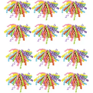 12pcs Self Adhesive Curly Bows for Gift Wrapping, Assorted Colors Satin Ribbon Bows for Present Boxes, Birthday, Christmas, Wedding Decorations