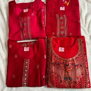 3 Piece Pure Dola silk kurta set. Nepali , Indian ethnic/ traditional wear - sizing up is recommended
