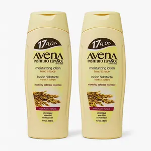 Instituto Español Oat Moisturizing Lotion 17 fl oz 2 UND for Dry Skin Hydration Softness & Elasticity Natural Oat Extract