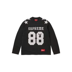 Playboy® L/S Football Top "SS26 - Black" SU27098
